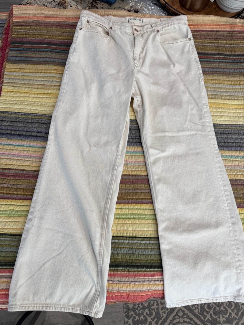 We The Free Off-White Tinsley Baggy High-Rise Jeans